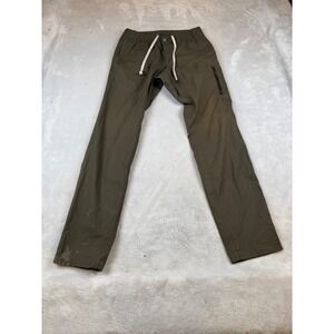Vuori Ripstop Climber Pants Mens Medium Olive Green V412 Drawstring Cotton Blend